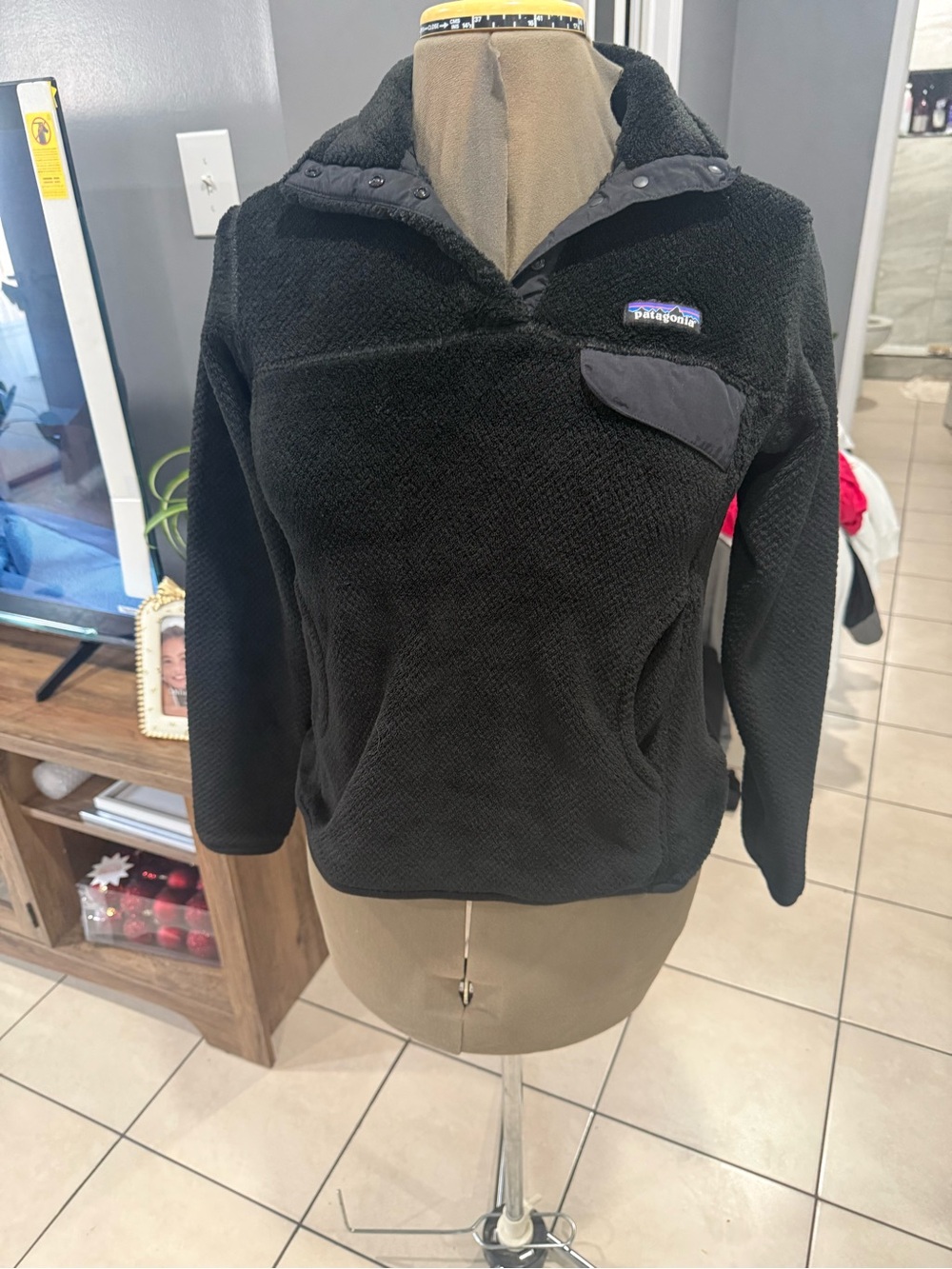 Patagonia Black Sherpa Fleece - Small